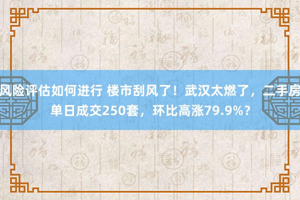 风险评估如何进行 楼市刮风了！武汉太燃了，二手房单日成交250套，环比高涨79.9%？