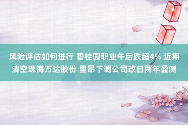 风险评估如何进行 碧桂园职业午后跌超4% 近期清空珠海万达股份 里昂下调公司改日两年盈测