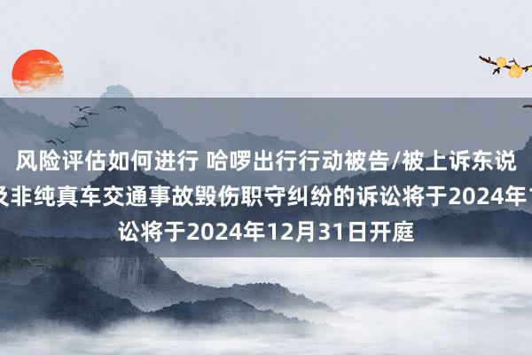 风险评估如何进行 哈啰出行行动被告/被上诉东说念主的1起触及非纯真车交通事故毁伤职守纠纷的诉讼将于2024年12月31日开庭