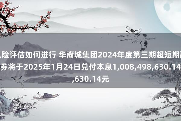 风险评估如何进行 华裔城集团2024年度第三期超短期融资券将于2025年1月24日兑付本息1,008,498,630.14元