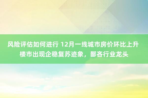 风险评估如何进行 12月一线城市房价环比上升 楼市出现企稳复苏迹象，鄙吝行业龙头