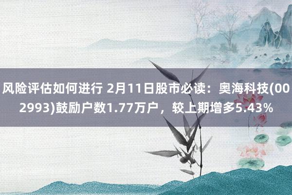 风险评估如何进行 2月11日股市必读：奥海科技(002993)鼓励户数1.77万户，较上期增多5.43%