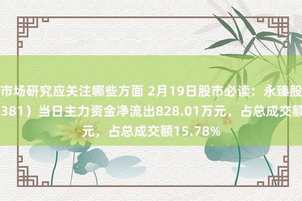 市场研究应关注哪些方面 2月19日股市必读：永臻股份（603381）当日主力资金净流出828.01万元，占总成交额15.78%