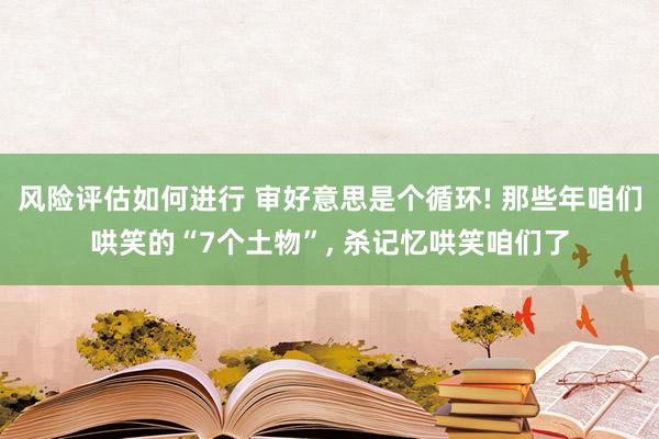 风险评估如何进行 审好意思是个循环! 那些年咱们哄笑的“7个土物”, 杀记忆哄笑咱们了